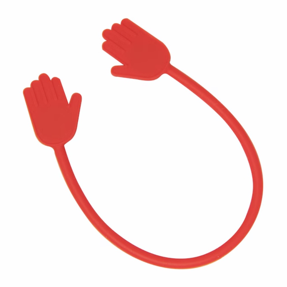 3/$10 Holding Hands Cable Organizer / Cord Holder – Set of 2 – Red